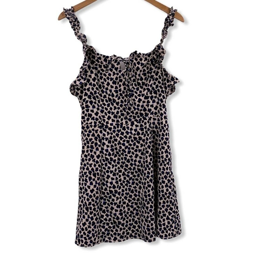 Aqua Animal Print Sleeveless‎ Dress Small